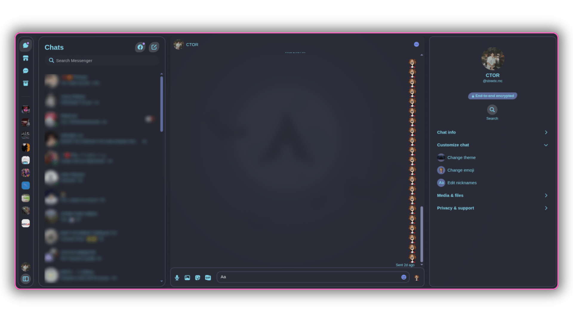 facebook-messenger - Theme Preview